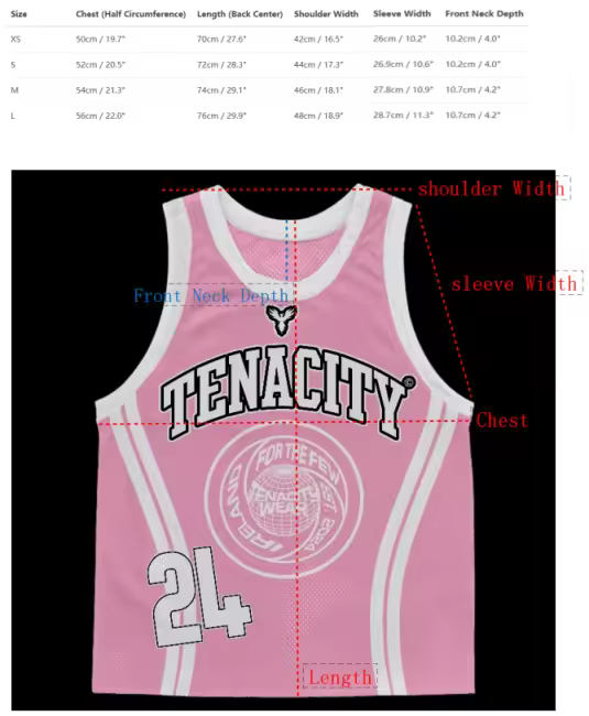 Basketball Jersey (Pink)