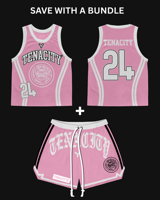 Basketball Jersey + Shorts Bundle (Pink)